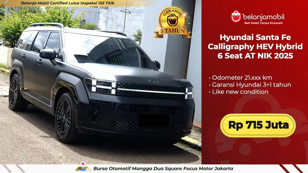 [TIPE TERTINGGI] Hyundai Santafe Santa Fe Calligraphy Hybrid 2025 2026