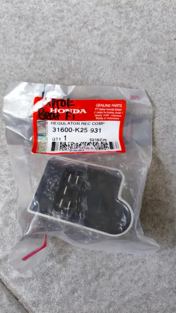 Kiprok, Regulator REC COMP honda beat FI