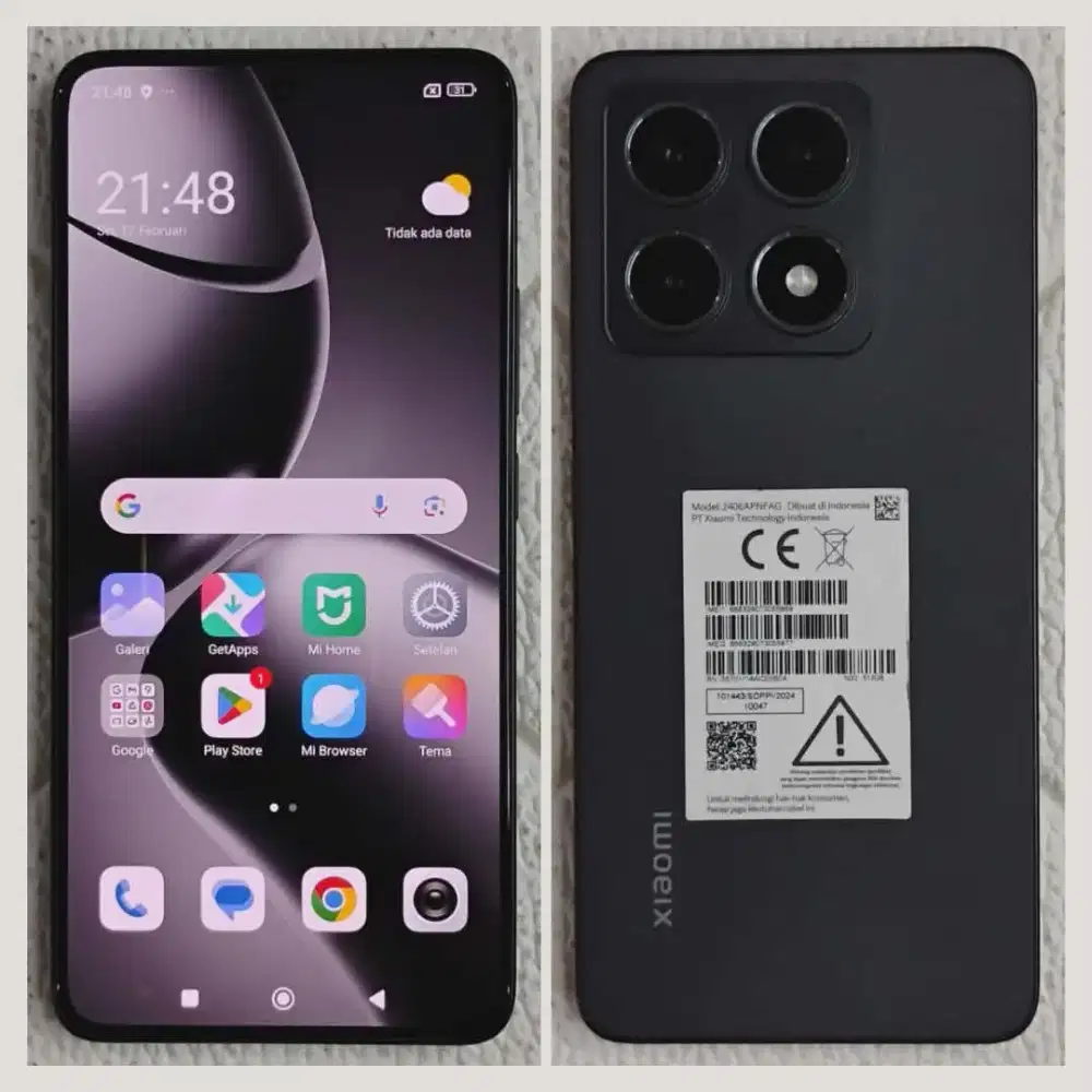 XIAOMI 14T RAM 12/512 FULLSET SUPER MULUS NO MINUS
