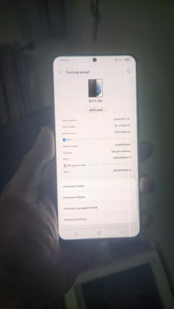 Samsung S21 Plus 5G 8/256 Ori Sein
One UI 7 , Versi Android 15 ,