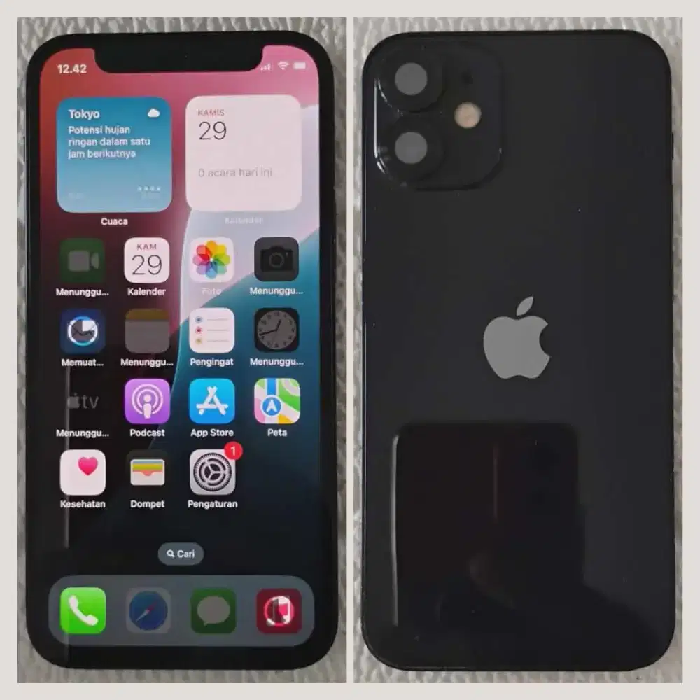 IPHONE 12 MINI 64GB INTER ALL OPERATOR FULLSET NO MINUS