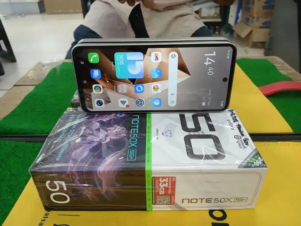 Infinix 50x plus 5G Ram 8/256 gb 2bln pke mulus no minus lengkap