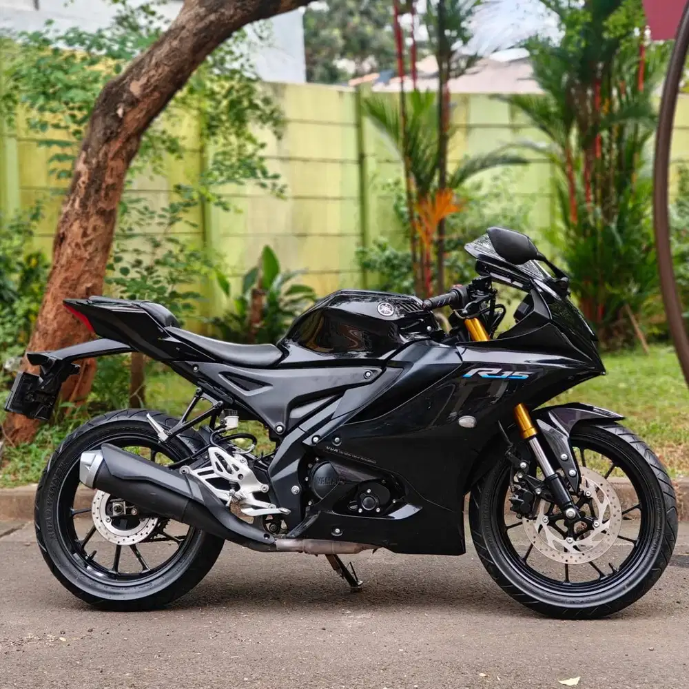 YAMAHA YZF R15 V4 2023 HITAM KM LOW PAJAK HIDUP SIAP PAKAI