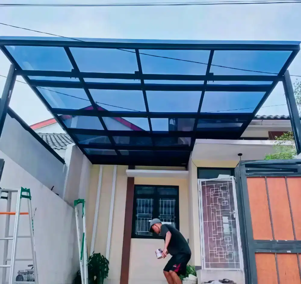 Pasang kanopi atap solarflat