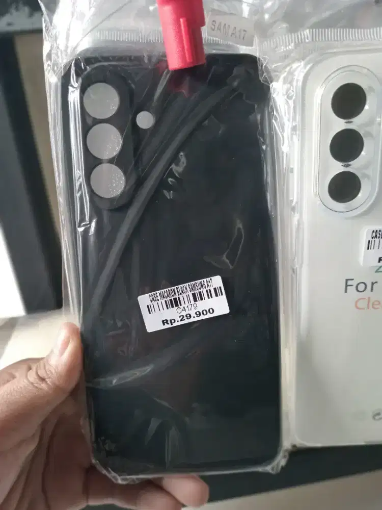 CASE MACARON BLACK SAMSUNG A17 ATLANTIS DAHSYAT