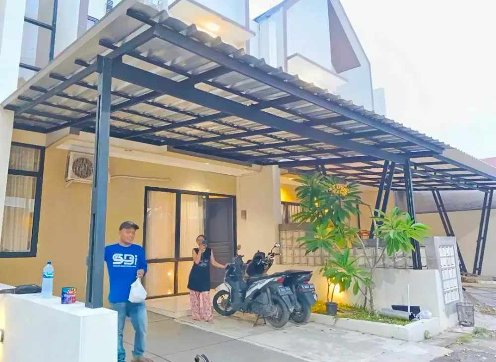 Pasang baja ringan atap spandek