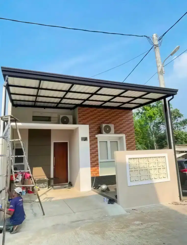 Pasang kanopi hollow atap alderon