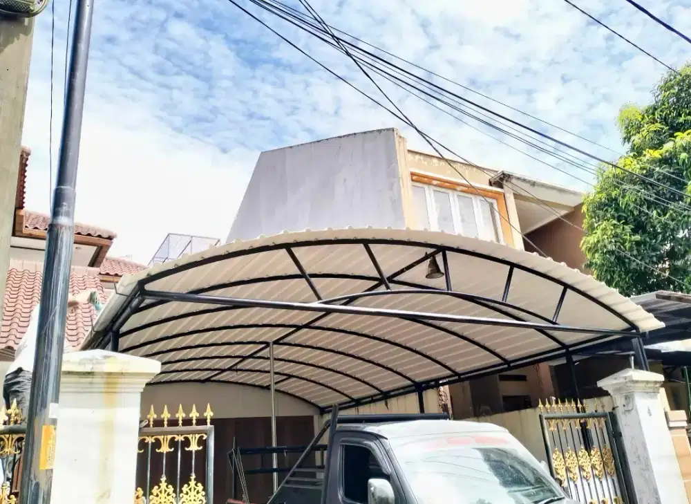 Jasa ganti atap alderon RS  kanopi lama