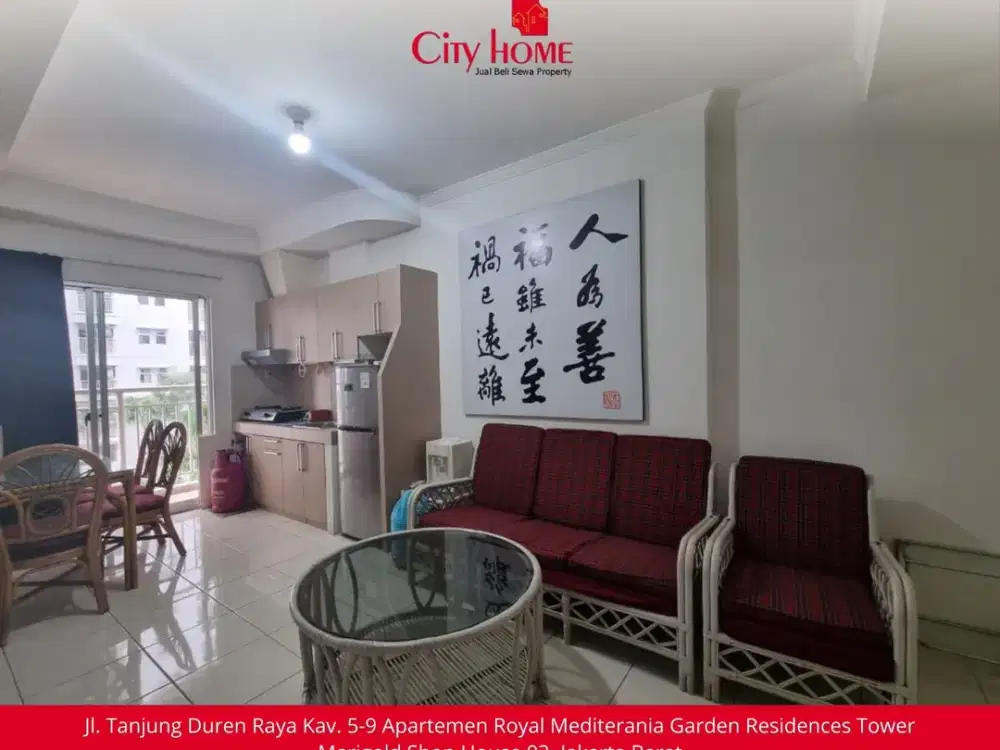 DISEWA 2 BR FURNISHED MEDITERANIA GARDEN RESIDENCES 2