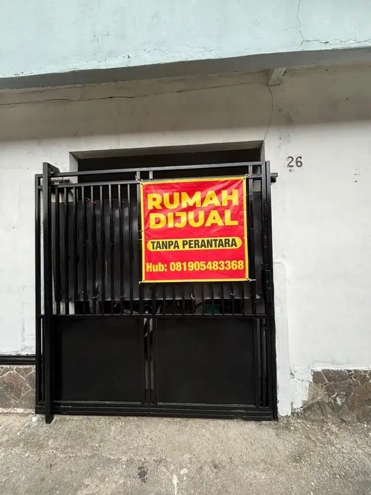 Jual rumah 2lt di dalam gang NEGO