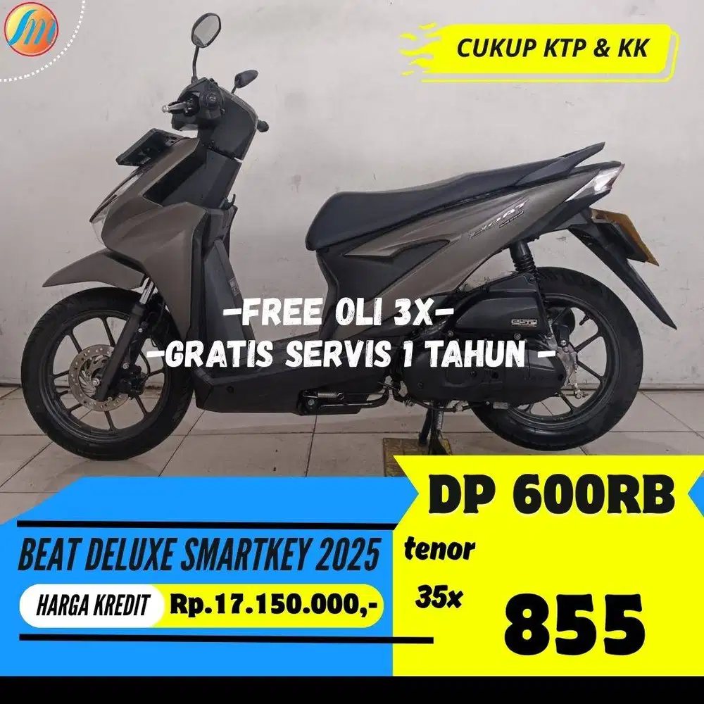 HONDA BEAT DELUXE SMARTKEY 2028 DP 600RB ANGSURAN SANGAT RINGAN KTP KK