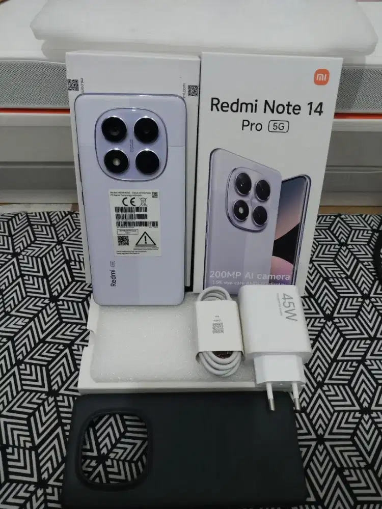 Redmi note 14 pro 5G ram 8/256 fullset super mulus