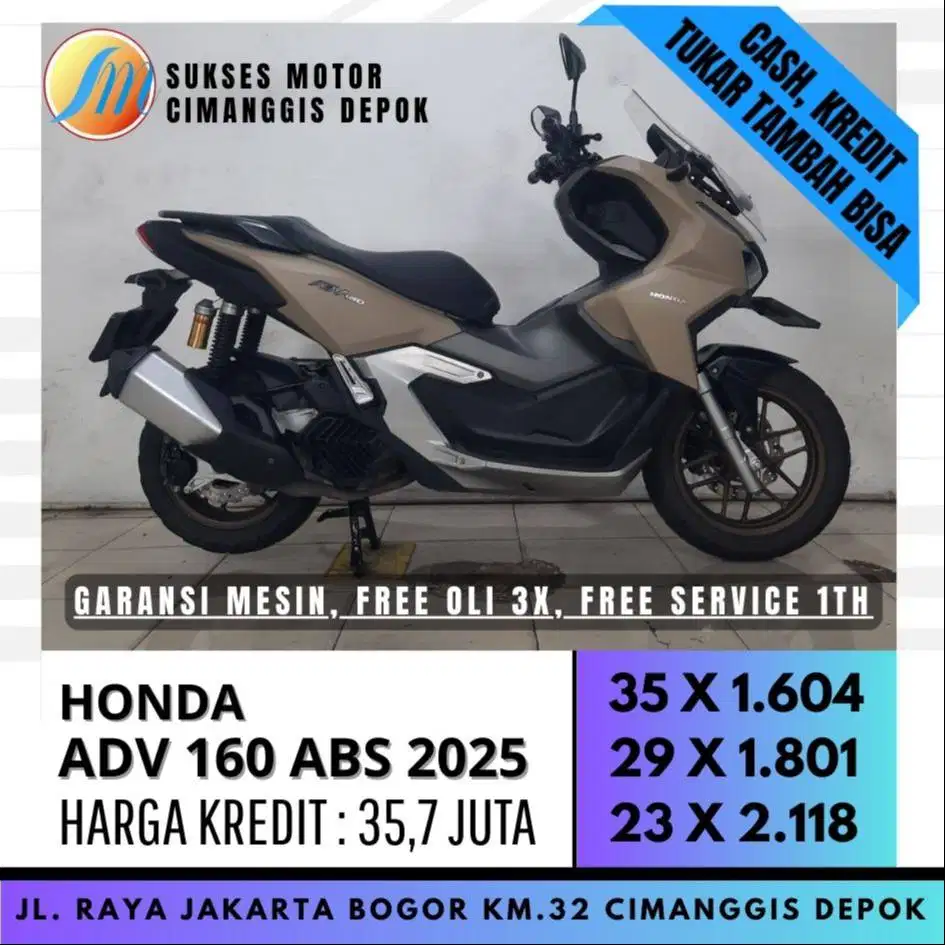 NEW HONDA ADV 160 ABS CASH KREDIT UNIT MULUS ISTIMEWA