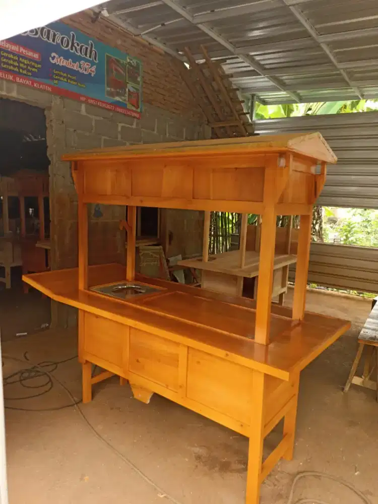 Gerobak Angkringan Bakso Mie Ayam PeceL Bubur Sate Martabak Ronde dlL