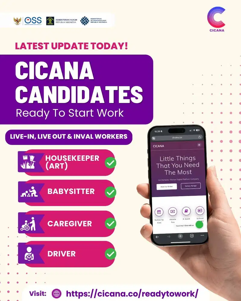 Kandidat ART Babysitter Menginap PP Cicana (Siap Berangkat Hari Ini)