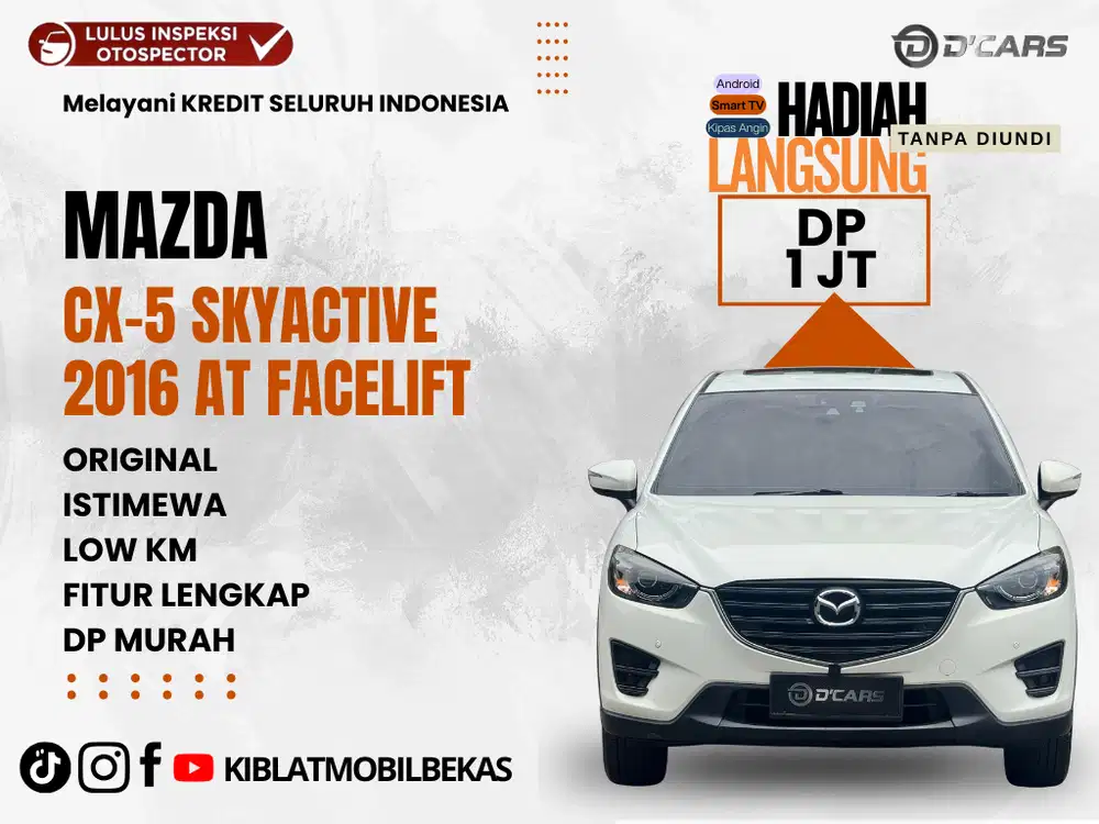 MAZDA CX-5 GT 2.5l FACELIFT MATIC 2016 LOW KM ISTIMEWA DP MINIM