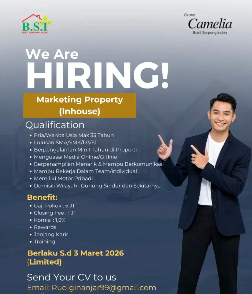 Loker Sales/Marketing Inhouse Bukit Serpong Indah