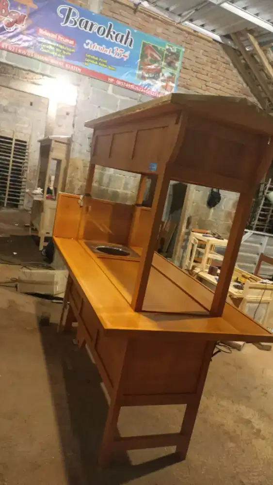 Gerobak Angkringan Bakso Mie Ayam PeceL Bubur Sate Martabak Ronde dlL