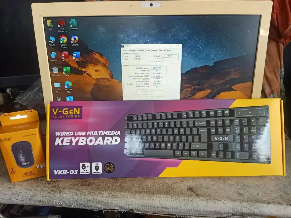 all in one murah meriah 18'5 inch bergaransi