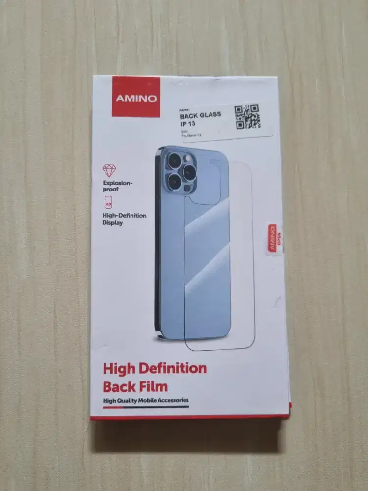 TEMPERED BACK GLASS IPHONE 13 AMINO