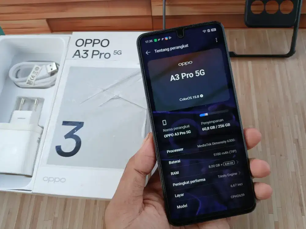 Oppo A3 PRO 5G Ram 8+8GB/256GB Mulus95% Fullset Bisa TT