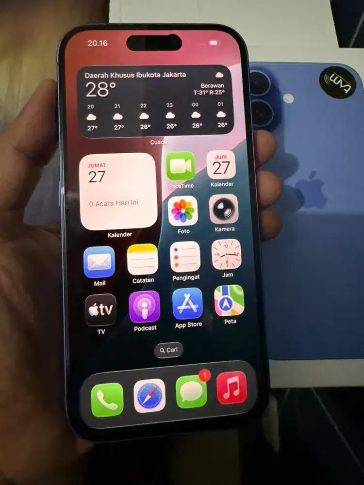 I Phone 16 128gb ibox lengkap garansi on