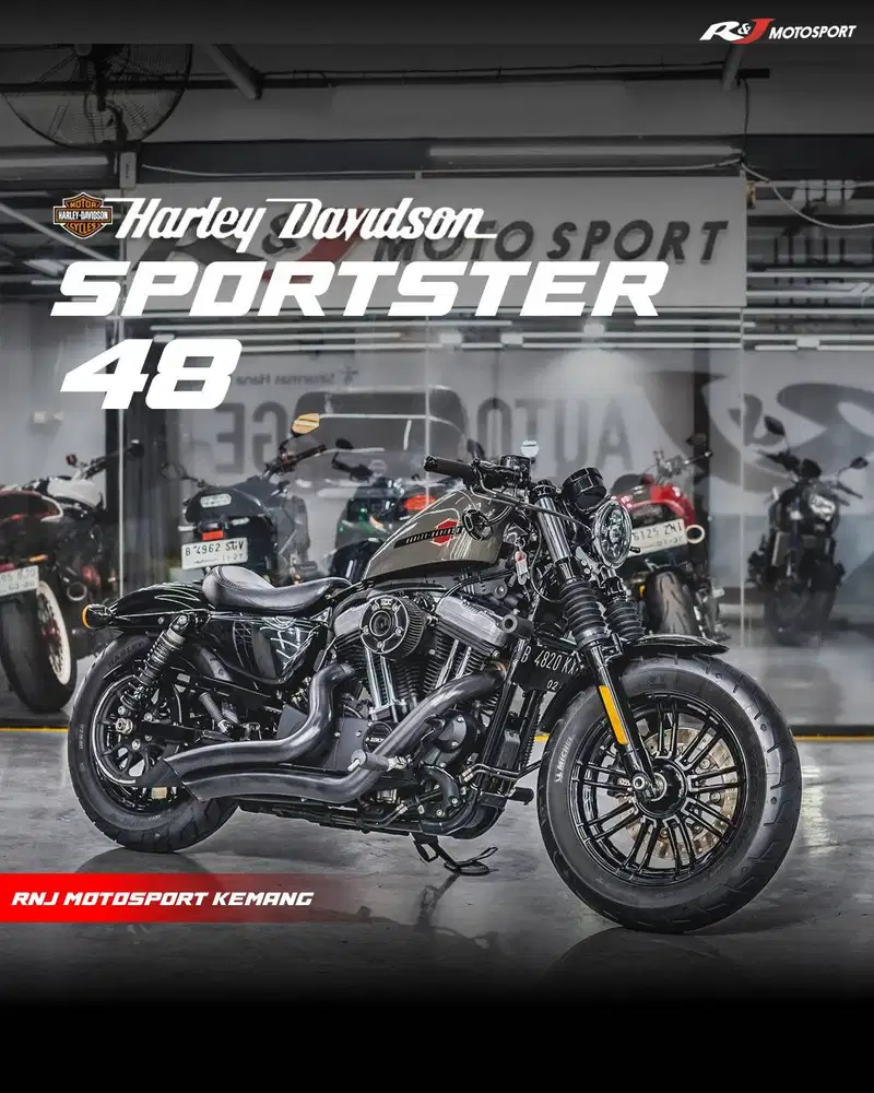 (BPKB & STNK) Harley Davidson Sportster 48 Nik 2019 Knalpot V&H