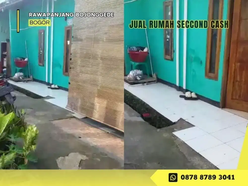 Jual Cash Rumah 225JT dkt Stasiun KA di Rawa Panjang Bojonggede Bogor