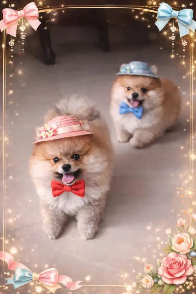 Jual Anak Anjing Super Mini Pom Stambum sangat lucu dan sehat  