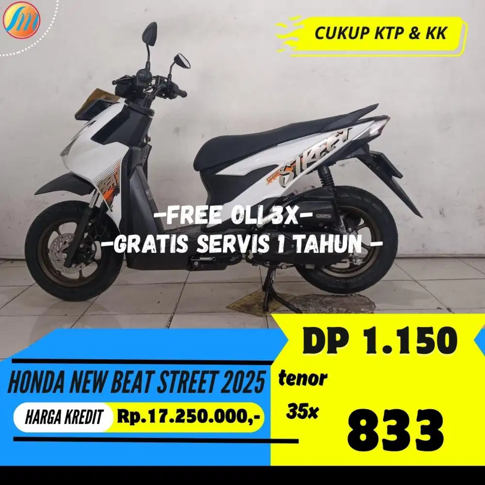 HONDA NEW BEAT STREET 2025 KREDIT MURAH ANGSURAN TERJANGKAU BERGARANSI