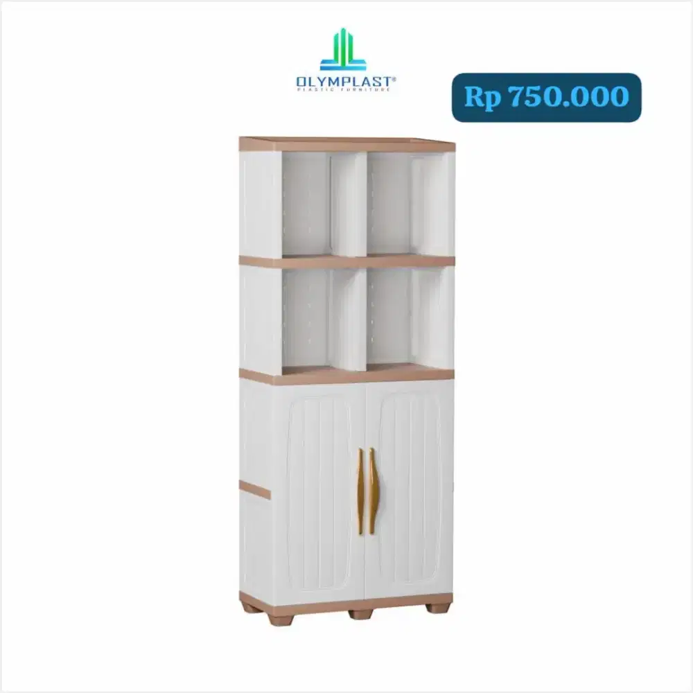 Aneka Lemari Rak Buku Plastik Olymplast Murah Area Jogja (dwi)