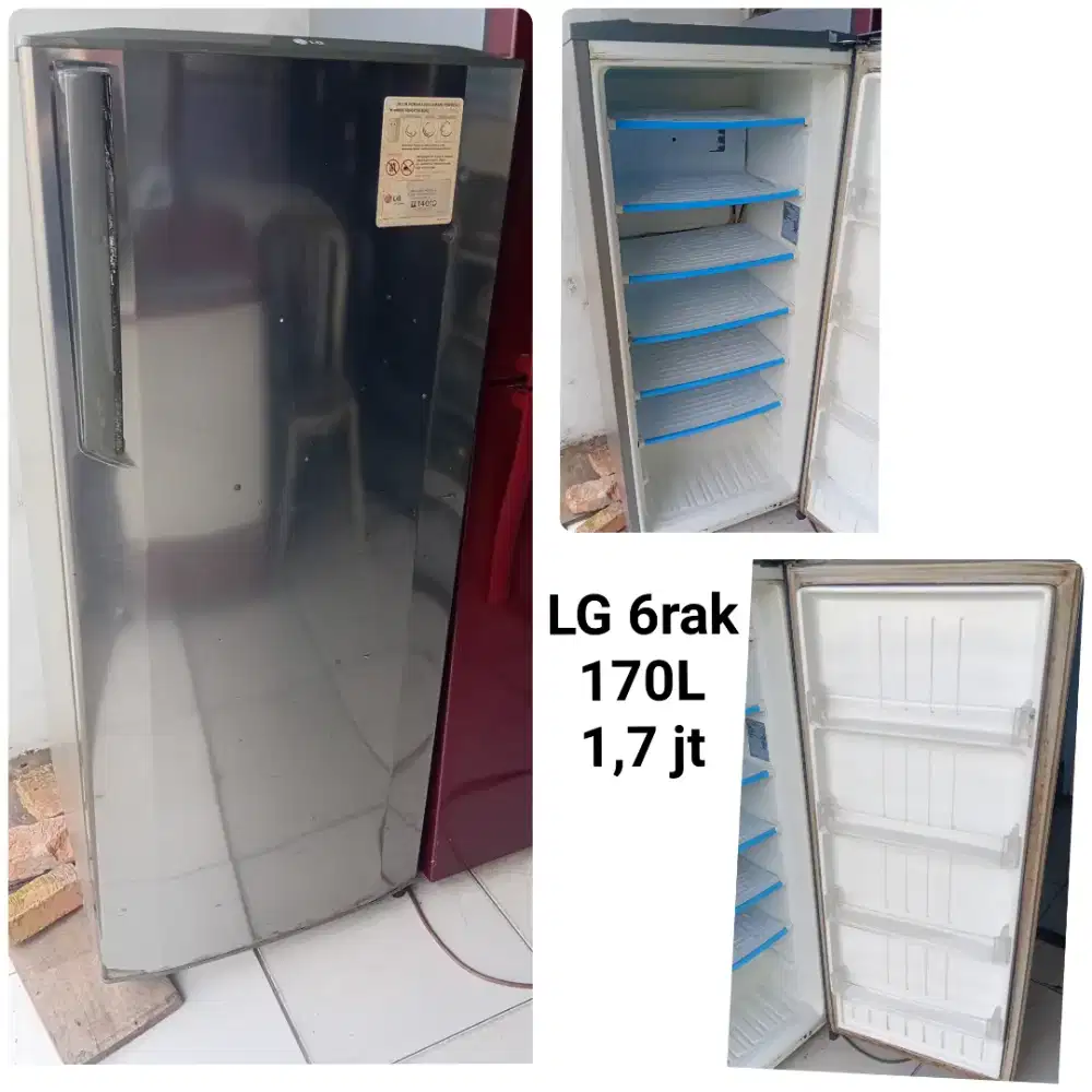 Freezer rak LG bekas bergaransi
