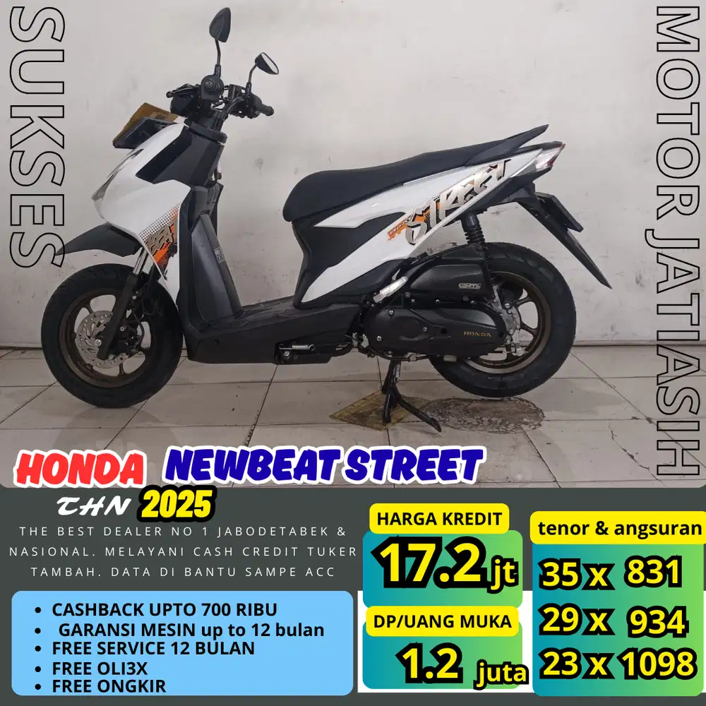 PROMO SUKSES MOTOR ANGSURAN TERMURAH HONDA NEWBEAT STREET 2025