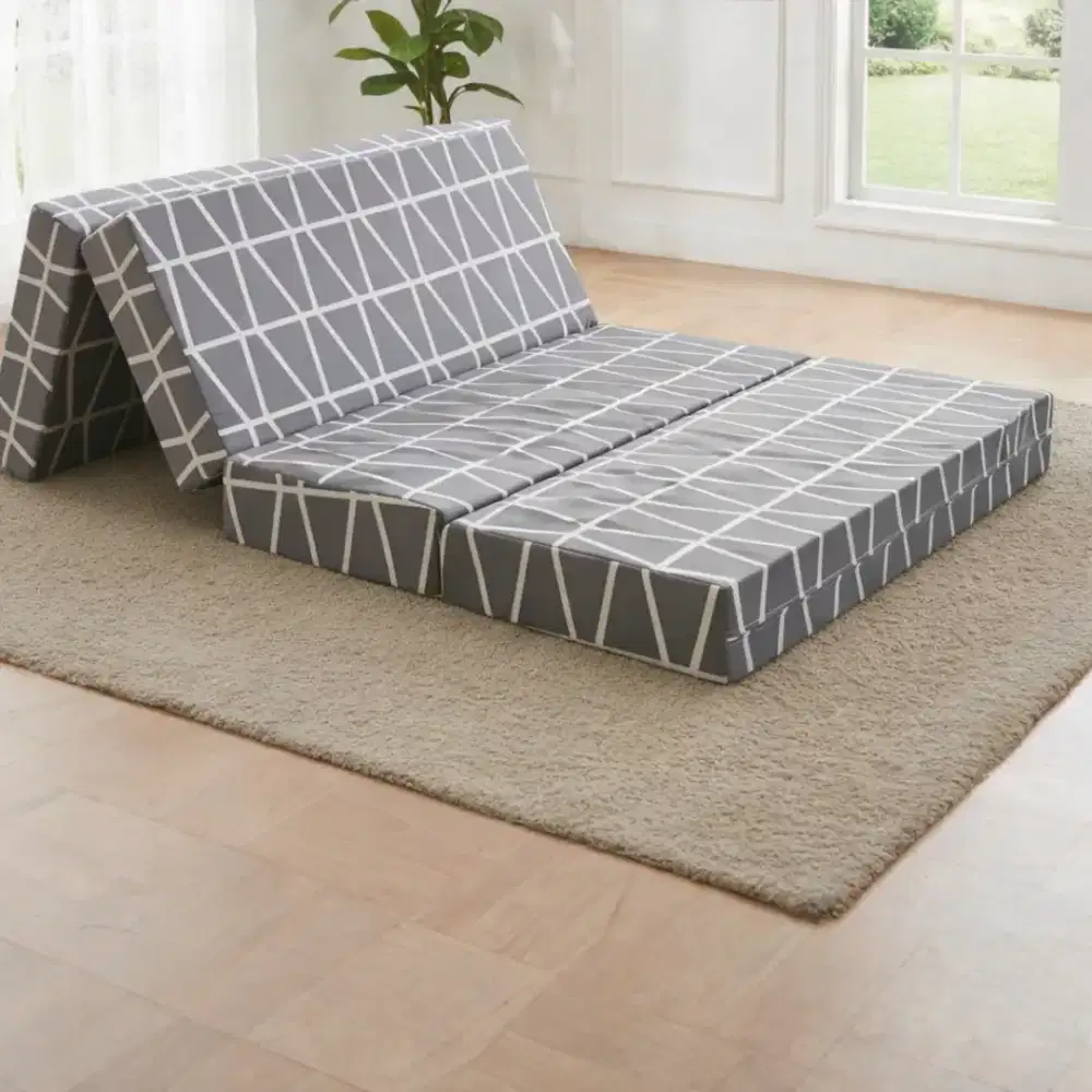 Kasur busa lipat praktis 120x200x10cm