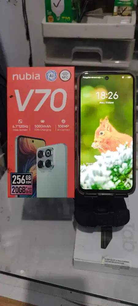 NUBIA V70 NFC RAM 8GB+12GB/256GB CAM 108MP BAT 5000 MAH FAST CHARGING