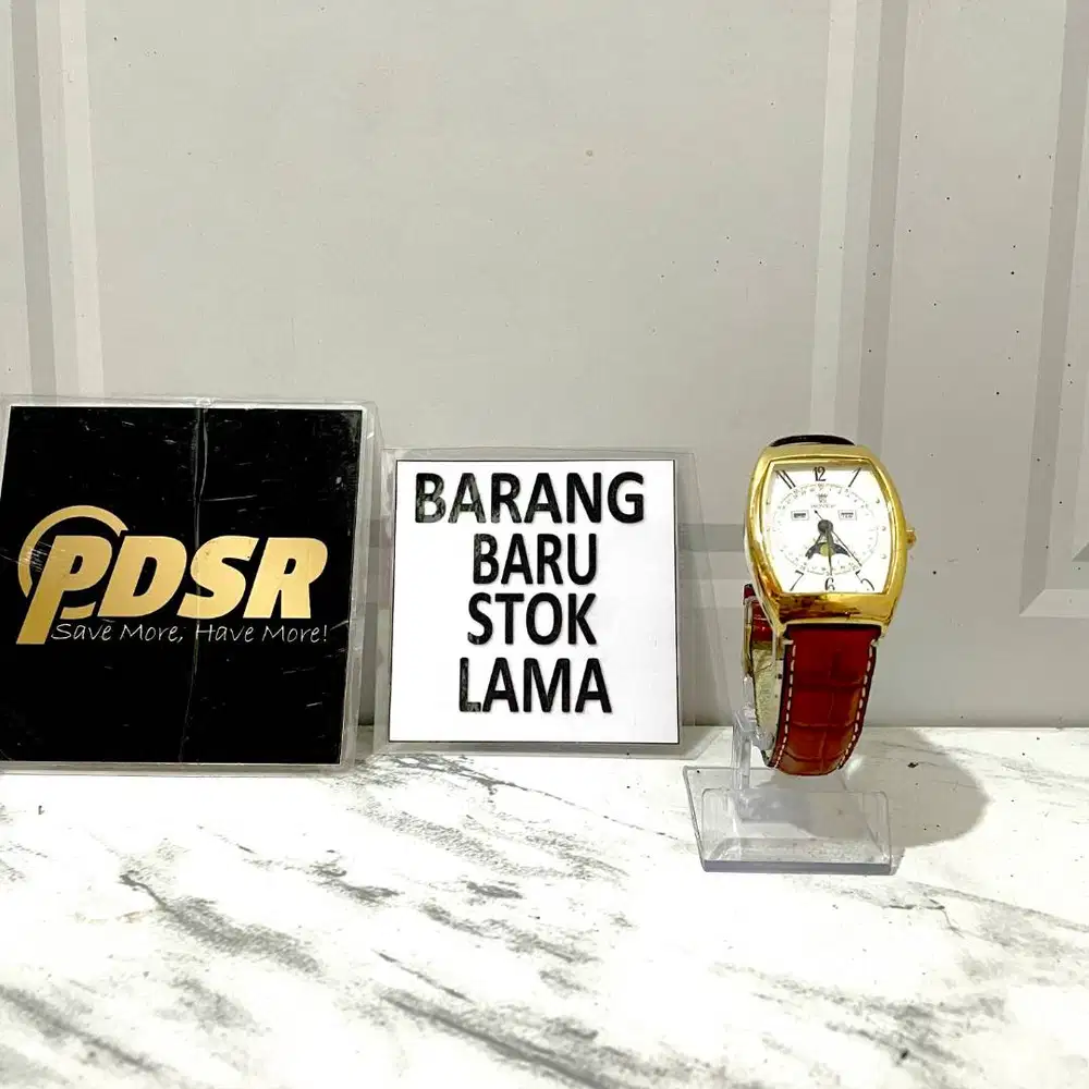 JAM TANGAN ROVER MASTER CALENDER GLD VINTAGE UNIT ONLY ORIGINAL RESMI