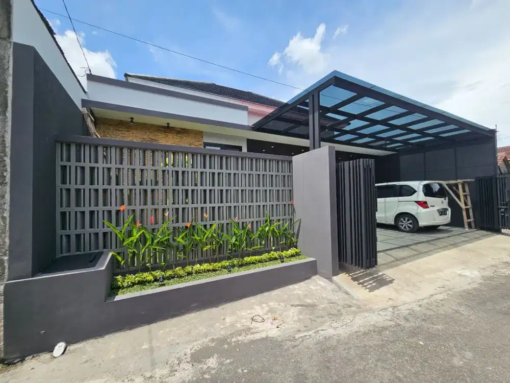 RUMAH MODERN MINIMALIS 1 LANTAI TANAH LUAS DEKAT BANDARA ADISUCIPTO, DAN GERBANG TOL PURWOMARTANI, KALASAN, SLEMAN, YOGYAKARTA