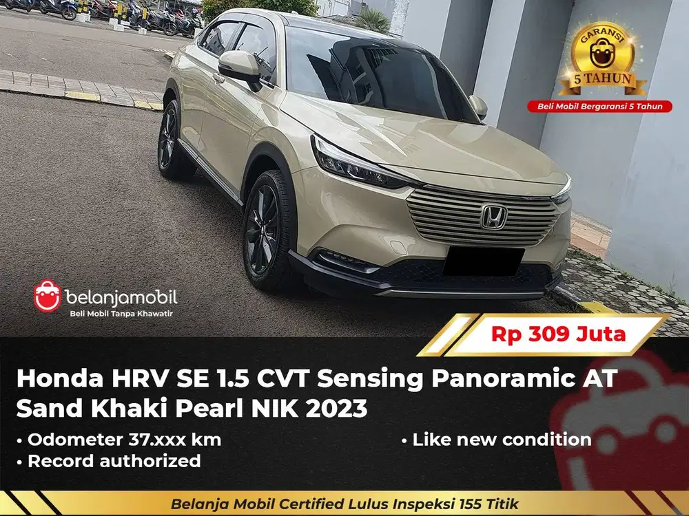 [ GARANSI 5TH ] Honda HRV HR-V HR V SE 1.5 Sensing Panoramic 2023/2024
