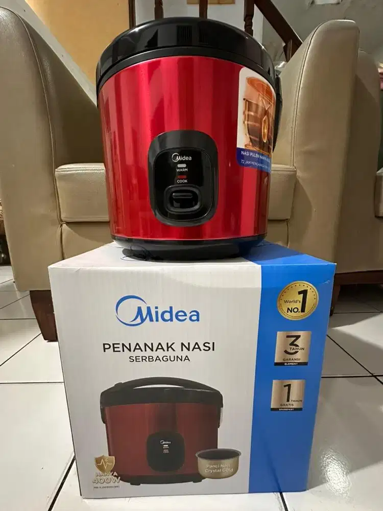 NEW ! Midea Rice Cooker 1,8 L MB-YJ5030ID Merah
