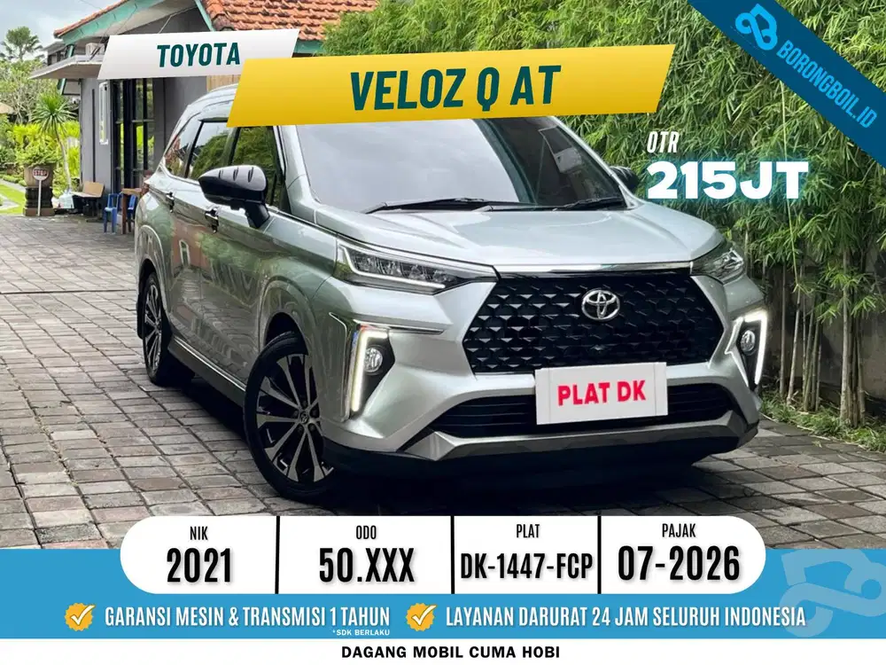 Toyota Avanza Veloz Q Matic 2021 Silver Metalik