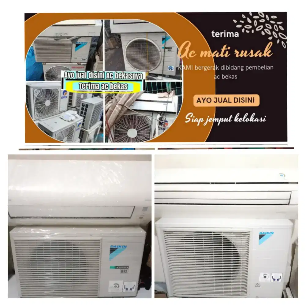 Terima ac bekas rusak