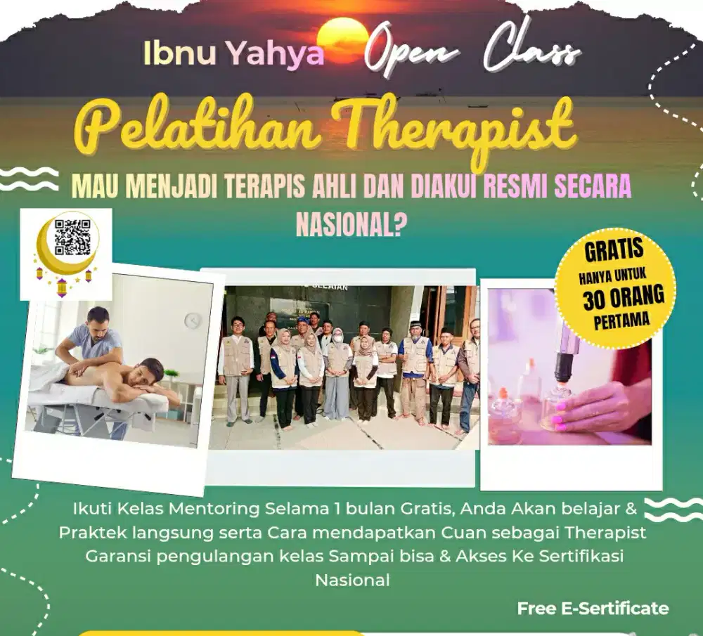 Dibuka Menjadi Therapist Profesional
