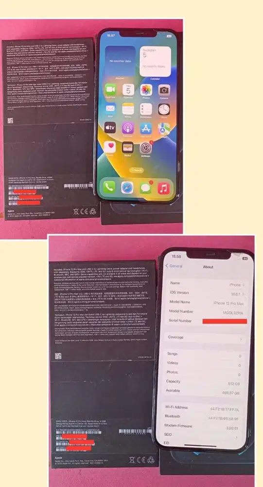 iPhone 12 Pro Max - 512 GB, Pacific Blue, Second