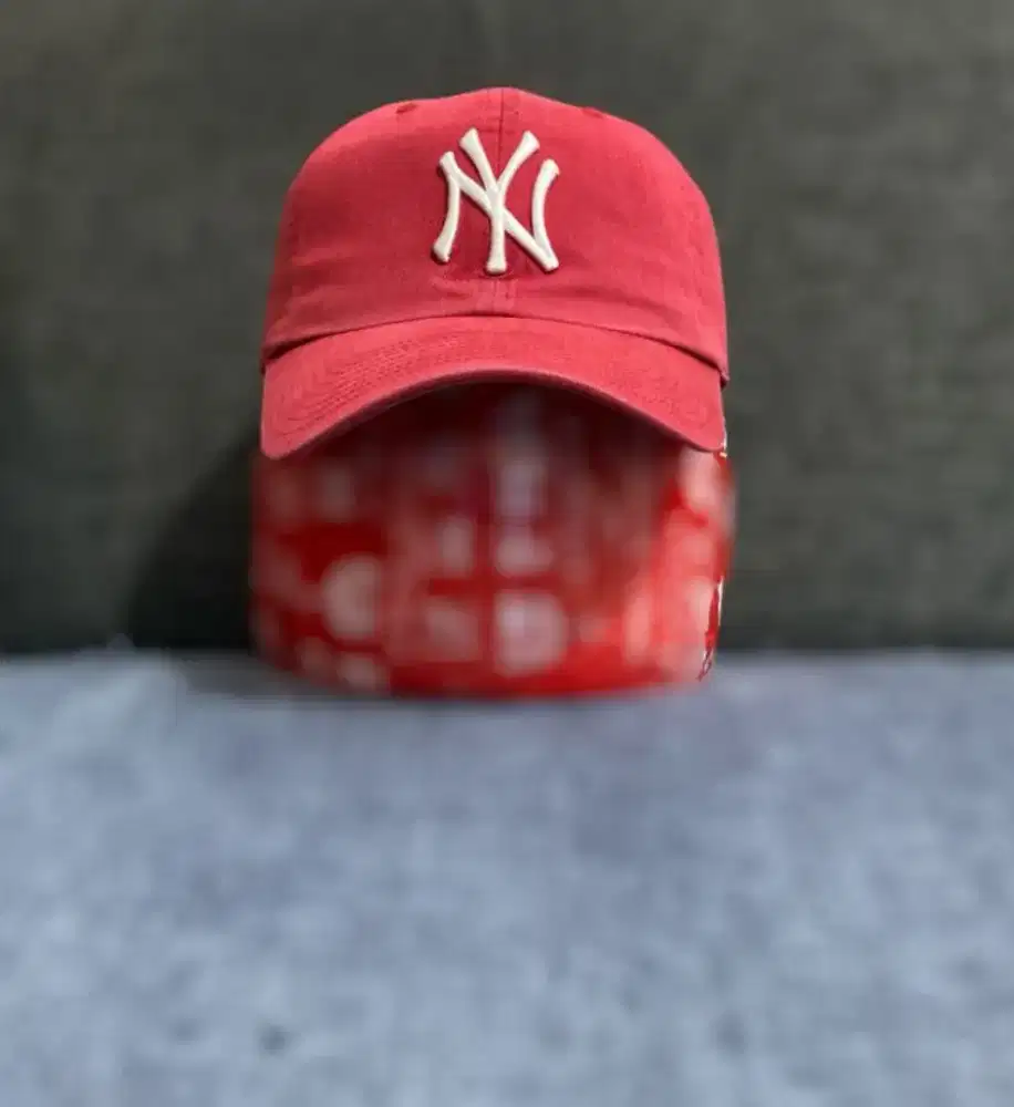 TOPI NY MERAH KLASIK BEKAA LAWAS ORI