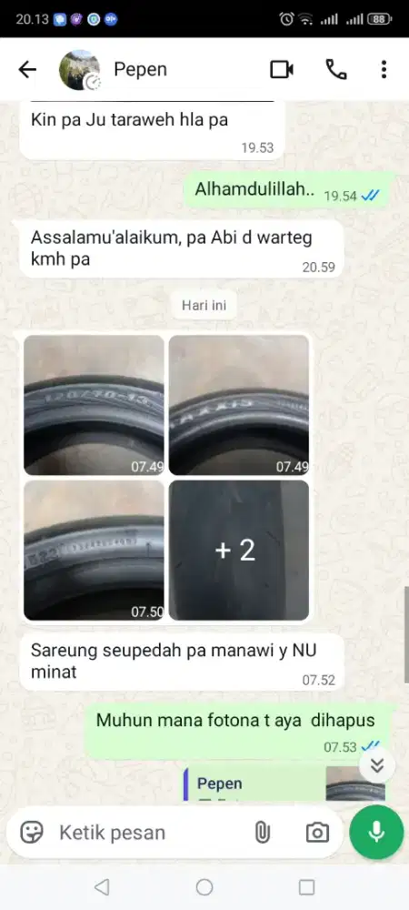 Jual ban bekas n max