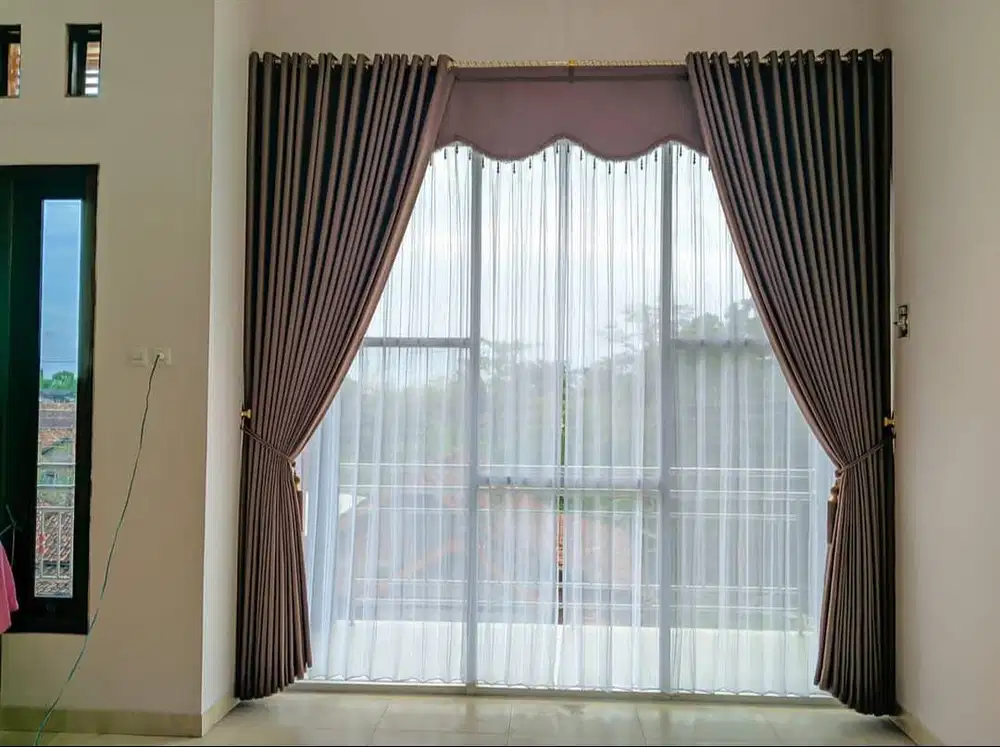 Ready Gorden Jendela Terbaru Minimalis Mewah Murah Gordyn Hordeng