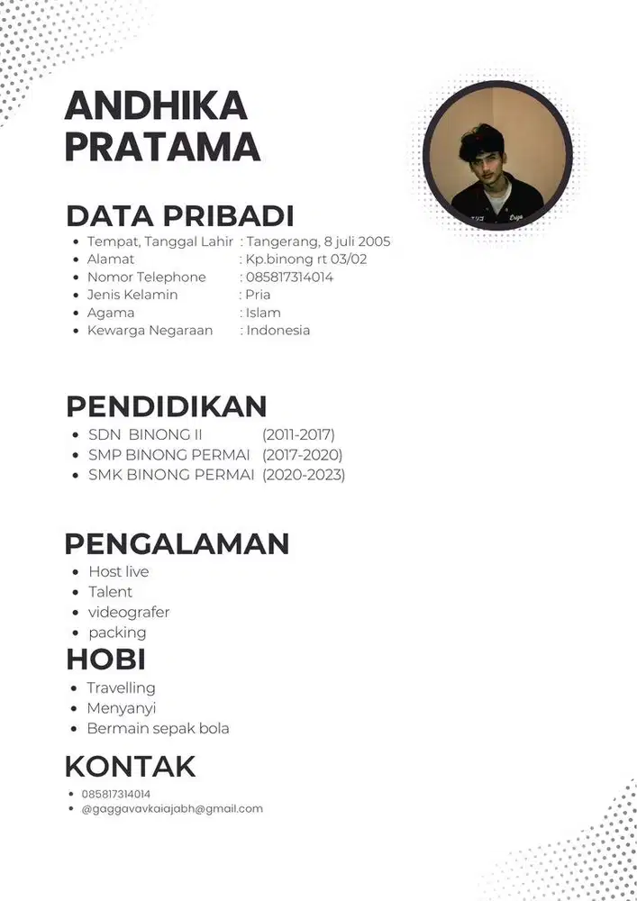 Info lokernya ka