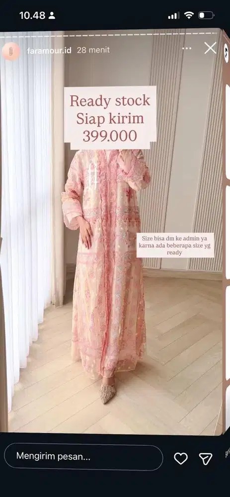 baju baru dres ukuran L for lebaran dari brand faramour.id