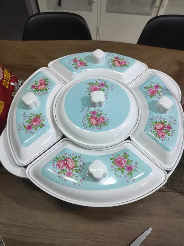 Serving Set Tray 14 merk Onyx Melamin Food Grade