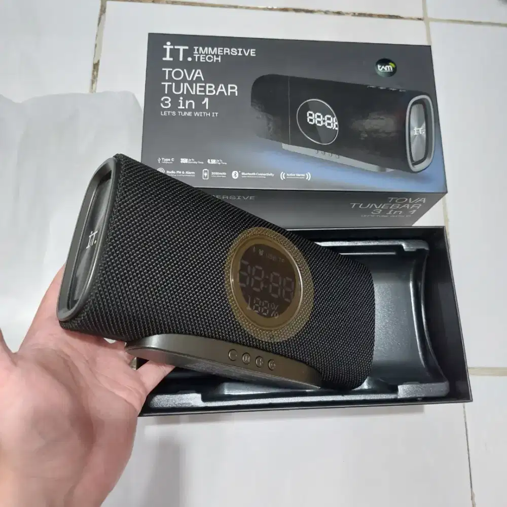Speaker Bluetooth Tova TuneBar 3 In 1 Immersive Tech